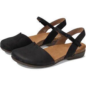 DANSKO Rowan Black Nubuck Closed Toe Sandals